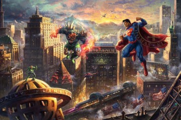 150の主題の芸術作品 Painting - スーパーマン マン・オブ・スティール ハリウッド映画 TK ディズニー